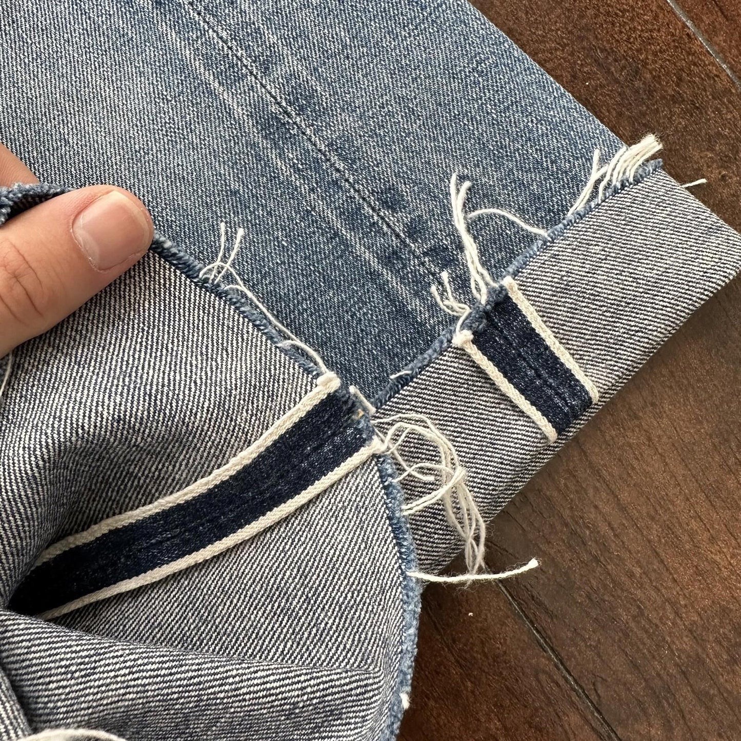 Levis 501 XX Big E True Vintage 60s Redline Denim Capri Jeans 1960s 25x24 Chop