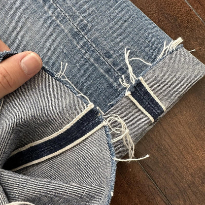 Levis 501 XX Big E True Vintage 60s Redline Denim Capri Jeans 1960s 25x24 Chop