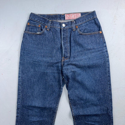 Levis 501 Vintage 80s USA XX Straight Leg Jeans High Rise Sz 13 Womens Act 28x32