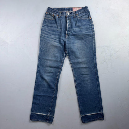 Levis 501 Vintage 80s USA XX Straight Leg Jeans High Rise Sz 13 Womens Act 28x31