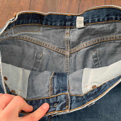 Levis 550 Vintage 90s Relaxed Fit Blue Denim Jeans Size 36X34 Act 33x32