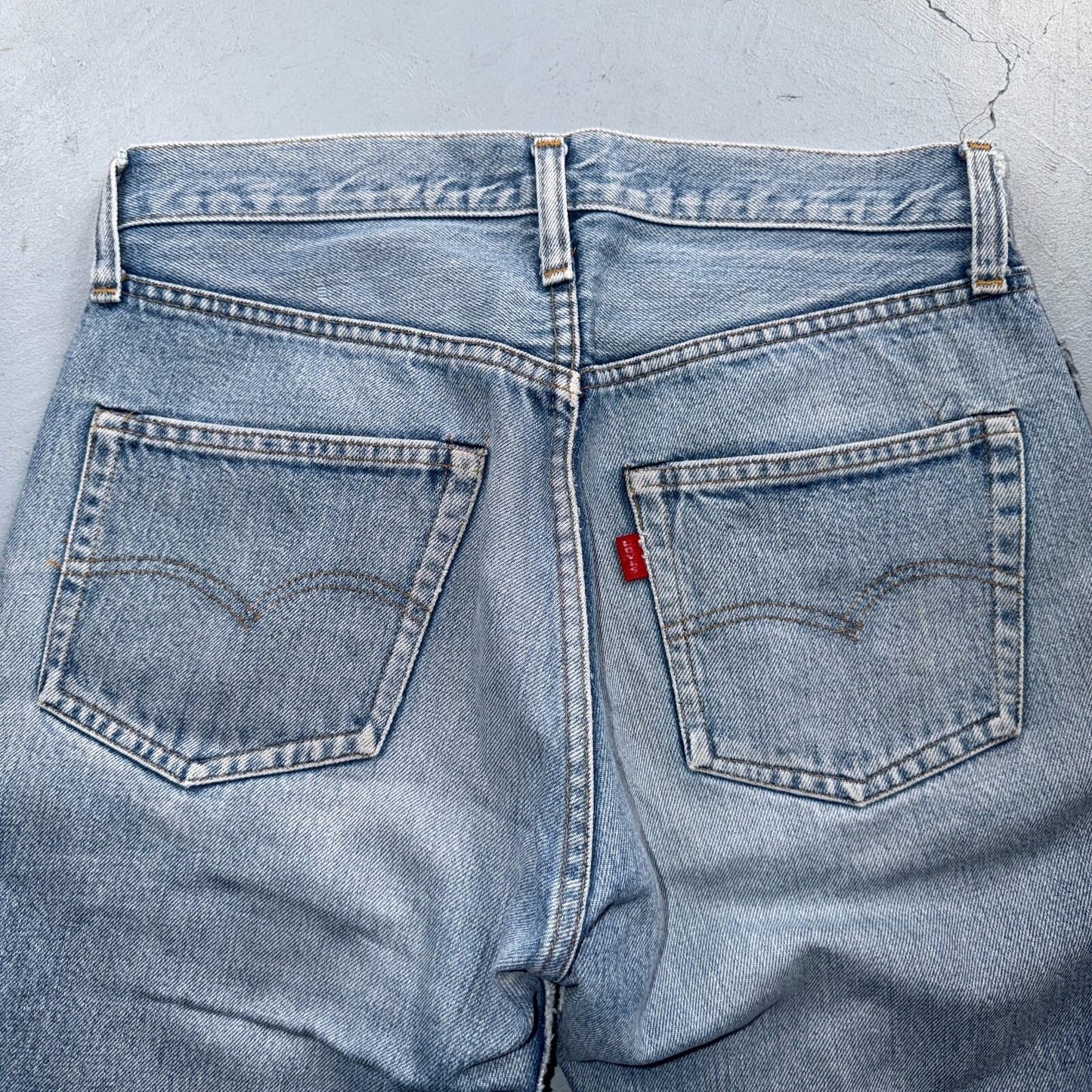 Levis 501 Vintage 80s Redline Selvedge USA XX Jeans Light Wash 30x31 Act 29x27