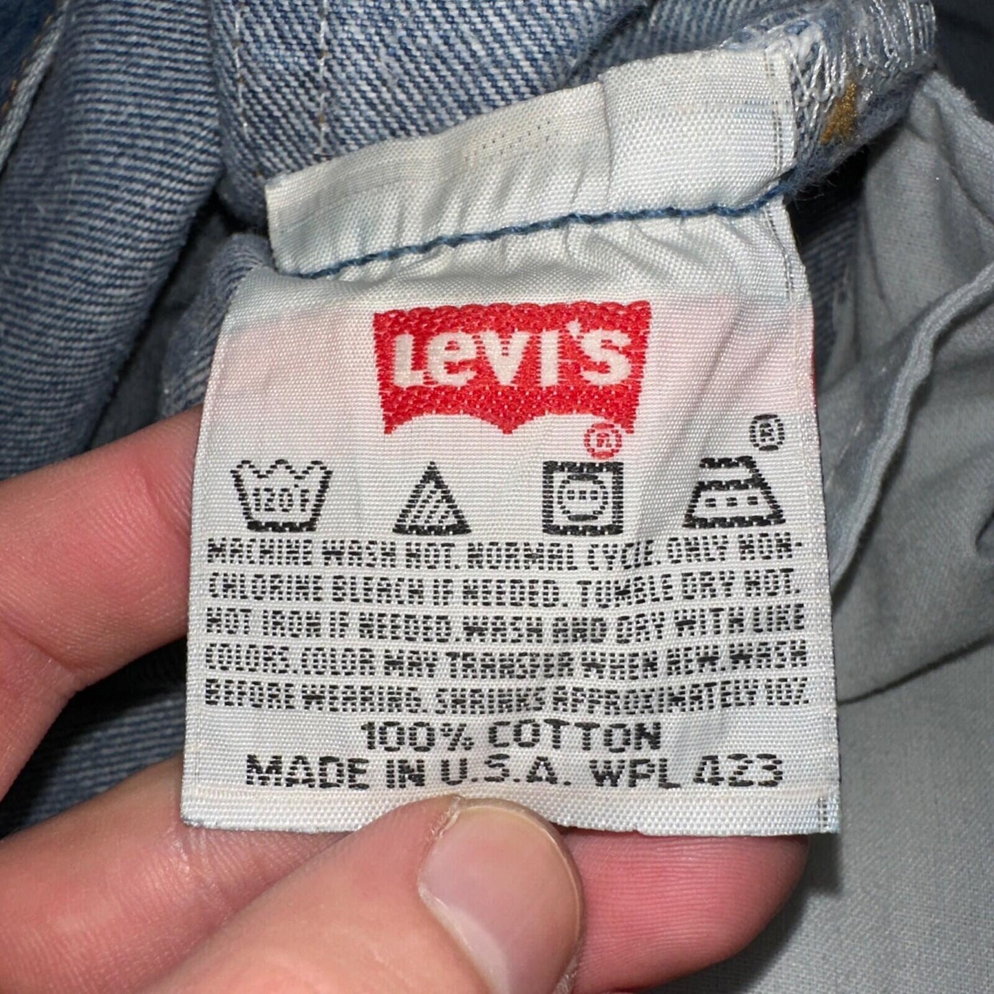 Levis 501 Vintage 90s USA XX Straight Leg Jeans Blue Med Wash 34x34 Act 31x30