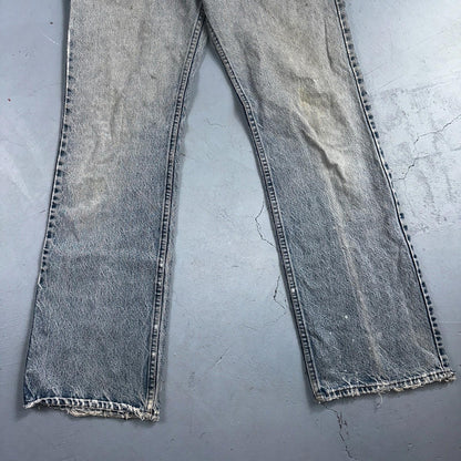 Levis 517 Vintage 80s USA Orange Tab Bootcut Flare Blue Worn Jeans Act 34x31