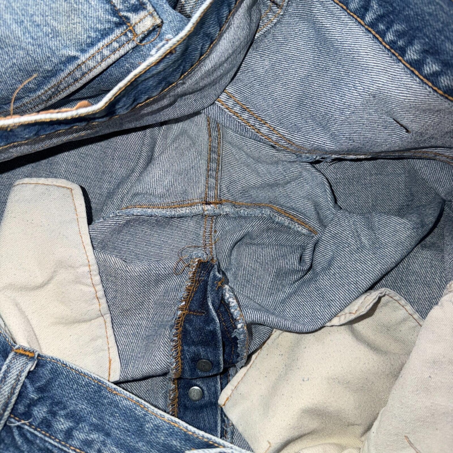 Levis 501 Vintage 70s SS Redline Selvedge USA Jeans Light Wash 44x34 Act 40x30