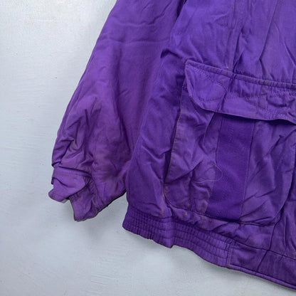 Nike VTG 90s University of Washington Huskies Team Jacket Puffer Large DIRTY