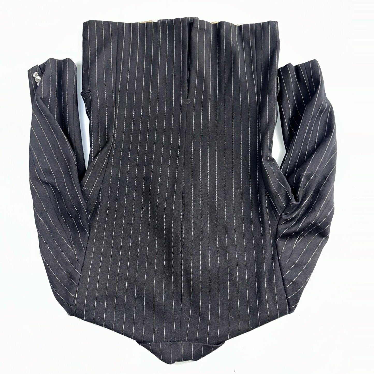 VTG Mens Suit 36 Double Breast 8 Button Jacket Sport Coat Rockabilly 50s Striped