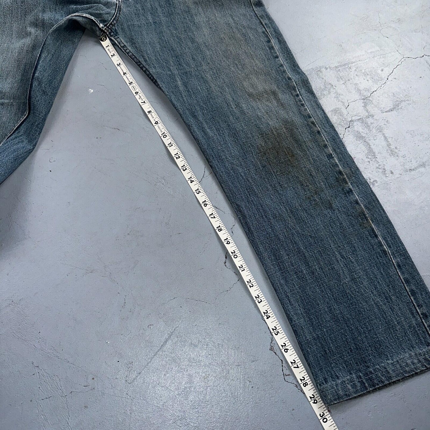 Levis 501 Vintage Y2K XX Straight Leg Jeans Blue Med Wash 38x36 Act 37x29