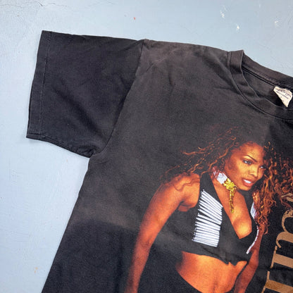 VTG Janet Jackson World Tour 1993 Single Stitch T Shirt 90s Photo Graphic Tee