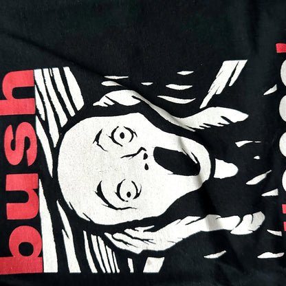Bush President 2009 Election Vintage T Shirt Black FOTL Black Funny Art Scream