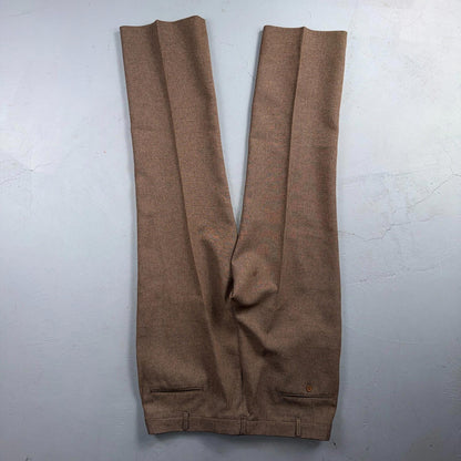 VTG Mens 3 PC Suit 40 Jacket Coat Pants Vest Plaid Rockabilly 70s 1970s Brown