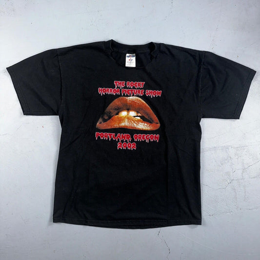 VTG 2002 Rocky Horror Picture Show T Shirt Movie Promo Horror Portland Oregon