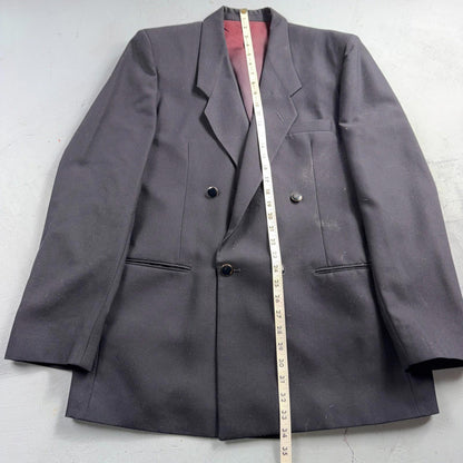 MASCIARELLI MODA DEL MONDO Pure Wool Suit Double Breast Jacket Vintage 80s