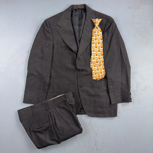 60s Wool 2 Piece Suit 38