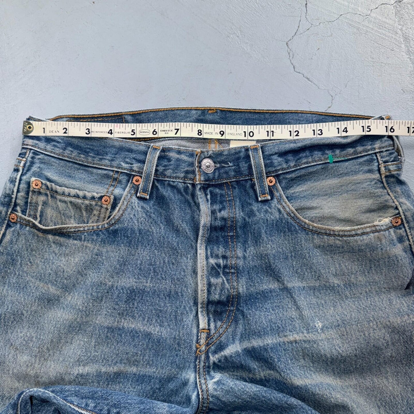Levis 501 Vintage Y2K XX 90s Straight Leg Jeans Blue Light Wash 34x32 Act 32x29
