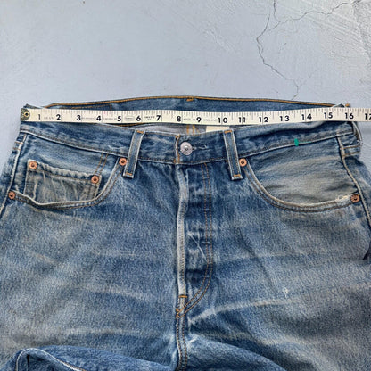 Levis 501 Vintage Y2K XX 90s Straight Leg Jeans Blue Light Wash 34x32 Act 32x29