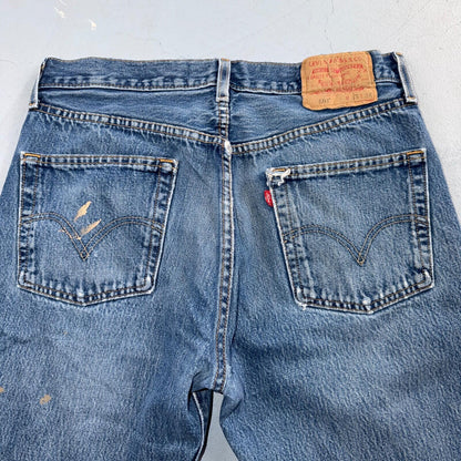 Levis 501 Vintage Y2K 90s XX Straight Leg Jeans Blue Light Wash 33x34 Act 31x31