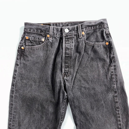 Levis 501 Vintage 90s Mexico Straight Leg Jeans 30x32 Y2K Dark Wash Act 27x30