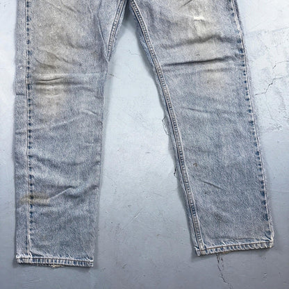 Levis 505 Vintage 90s Mexico Orange Tab Jeans 38x32 Blue Light Wash Act 36x30