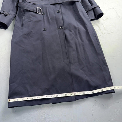 Jacques Gevertz Size 40 Blue Button Up Coat VTG Double Breast Peacoat 80s Paris