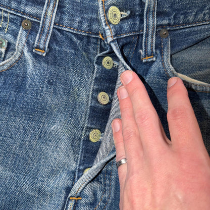 Levis 501 Vintage 70s SS Redline Selvedge USA XX Jeans Light Wash 31x33 Ac 30x29