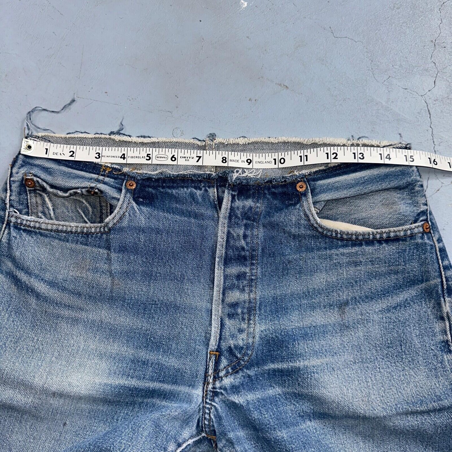 Levis 501 Vintage 80s Redline Selvedge USA XX Jeans Med Wash 31x36 Act 30x30