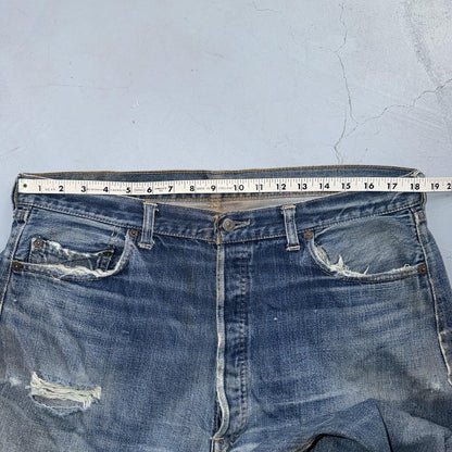 Levis 501 Big E Vintage 60s Redline Selvedge USA XX 1960s Jeans 66 Act 36x26