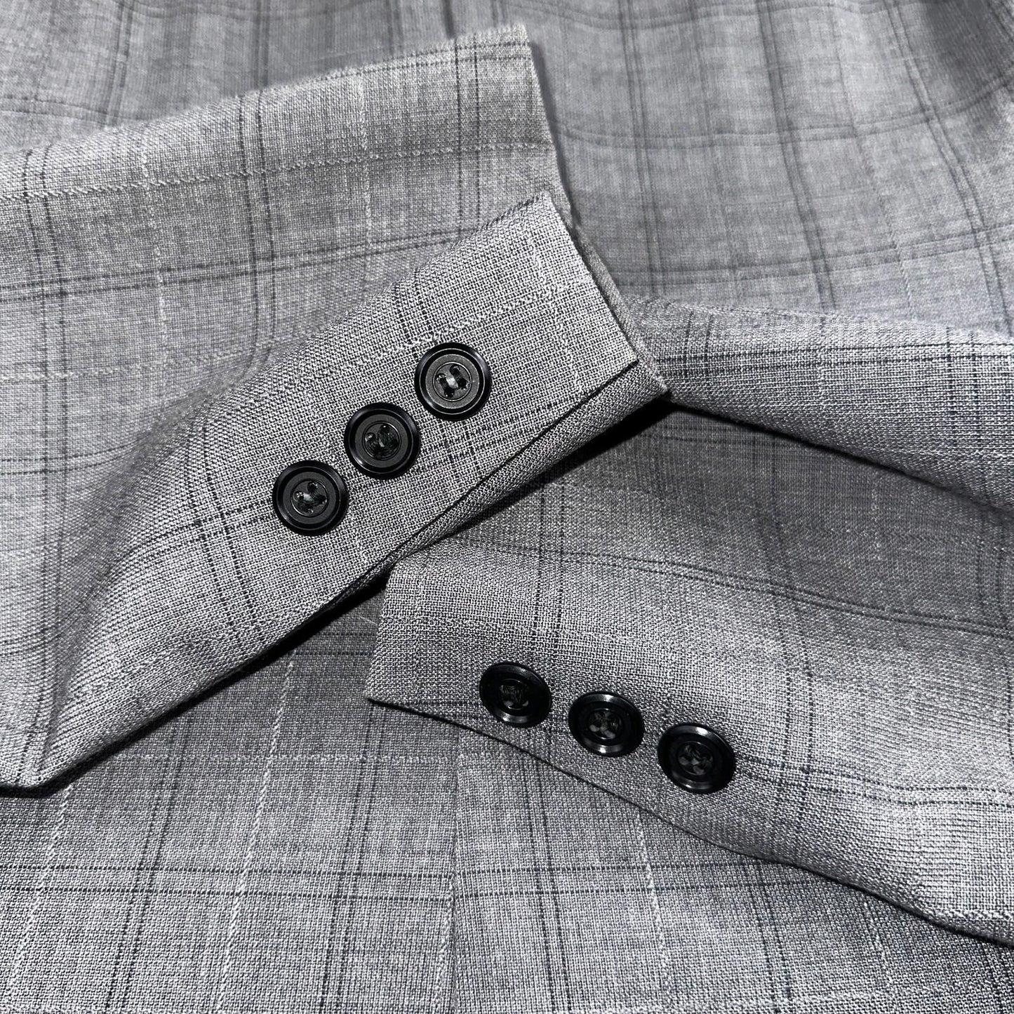 VTG Mens 2 PC Suit 38 Jacket Coat Pants Gray Rockabilly 60s 1960s Petrocelli