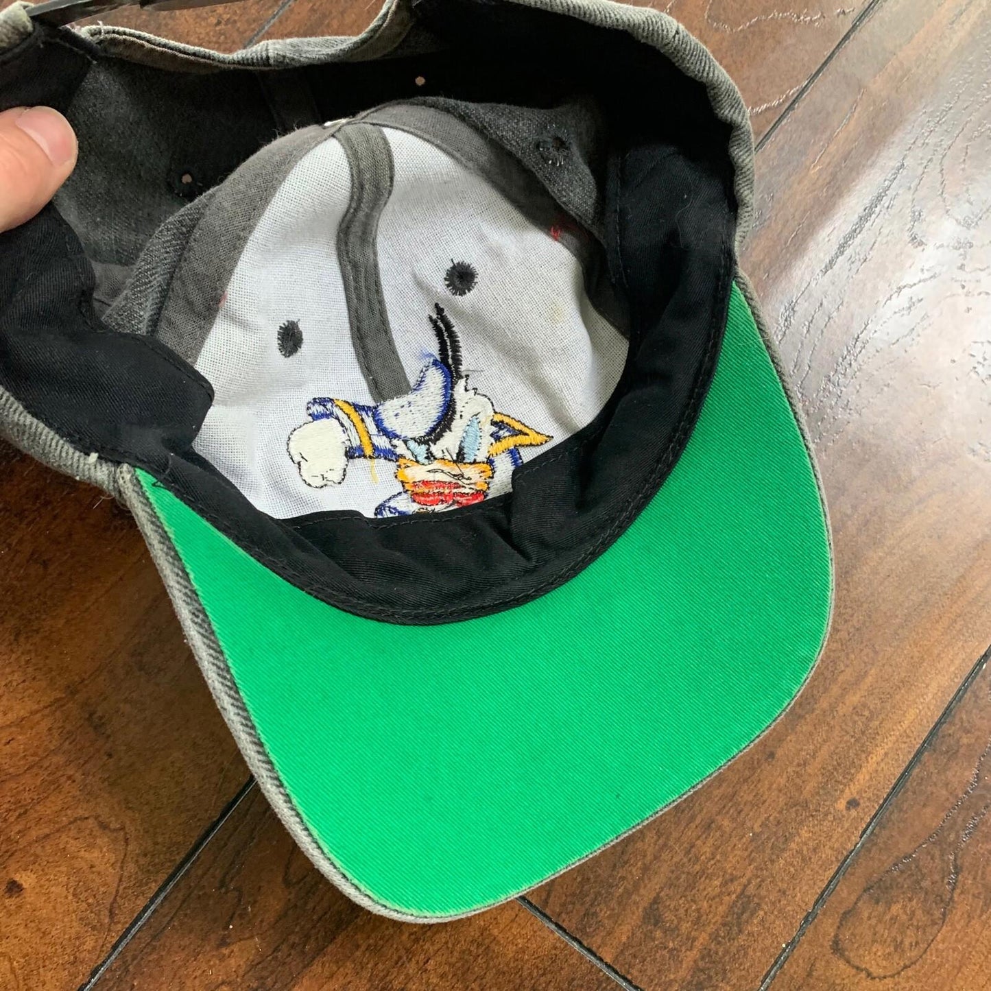 Donald Duck Vintage Hat Cap Snapback Rare Disney Angry Funny Cute 80s 90s Goofy