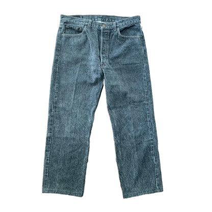 Levis 501 Vintage 90s Straight Leg XX USA Jeans 36x30 Black Wash Act 32x26