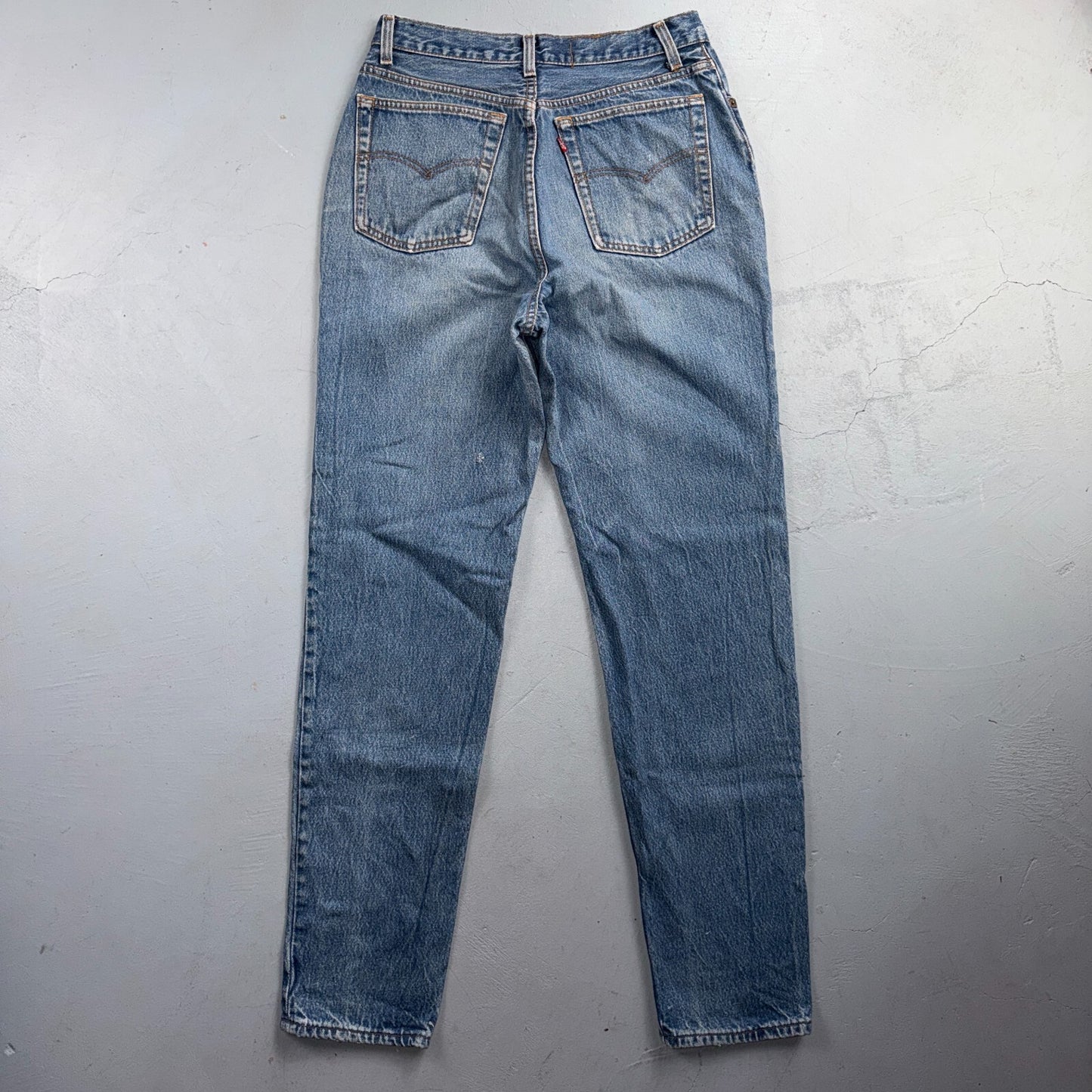 Levis 501 Vintage 80s USA XX Straight Leg Jeans Blue Med Wash Womens Act 29x32