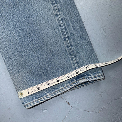 Levis 501 Vintage 80s Redline Selvedge USA XX Jeans Light Wash 36x38 Act 33x33