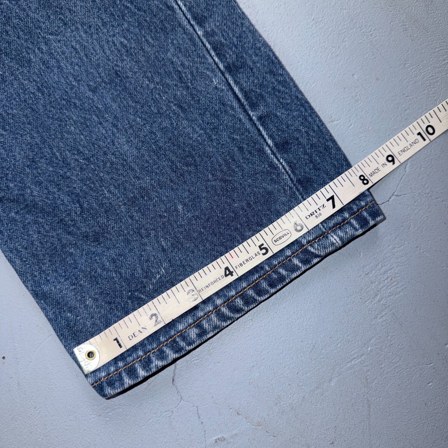 Levis 501 Vintage 90s USA XX Straight Leg Jeans Blue Med Wash 33x34 Act 31x31