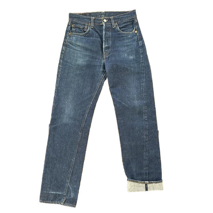 Levis 501 XX Big E True Vintage 60s Redline Selvedge Denim Jeans 1960s DARK BLUE
