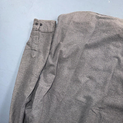 Vintage Woolrich Shirt Mens XL Gray 80s Button Up Chamois Hunting Outdoor USA