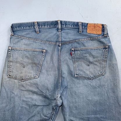 Levis 501 Vintage 70s SS Redline Selvedge USA Jeans Light Wash 44x34 Act 40x30