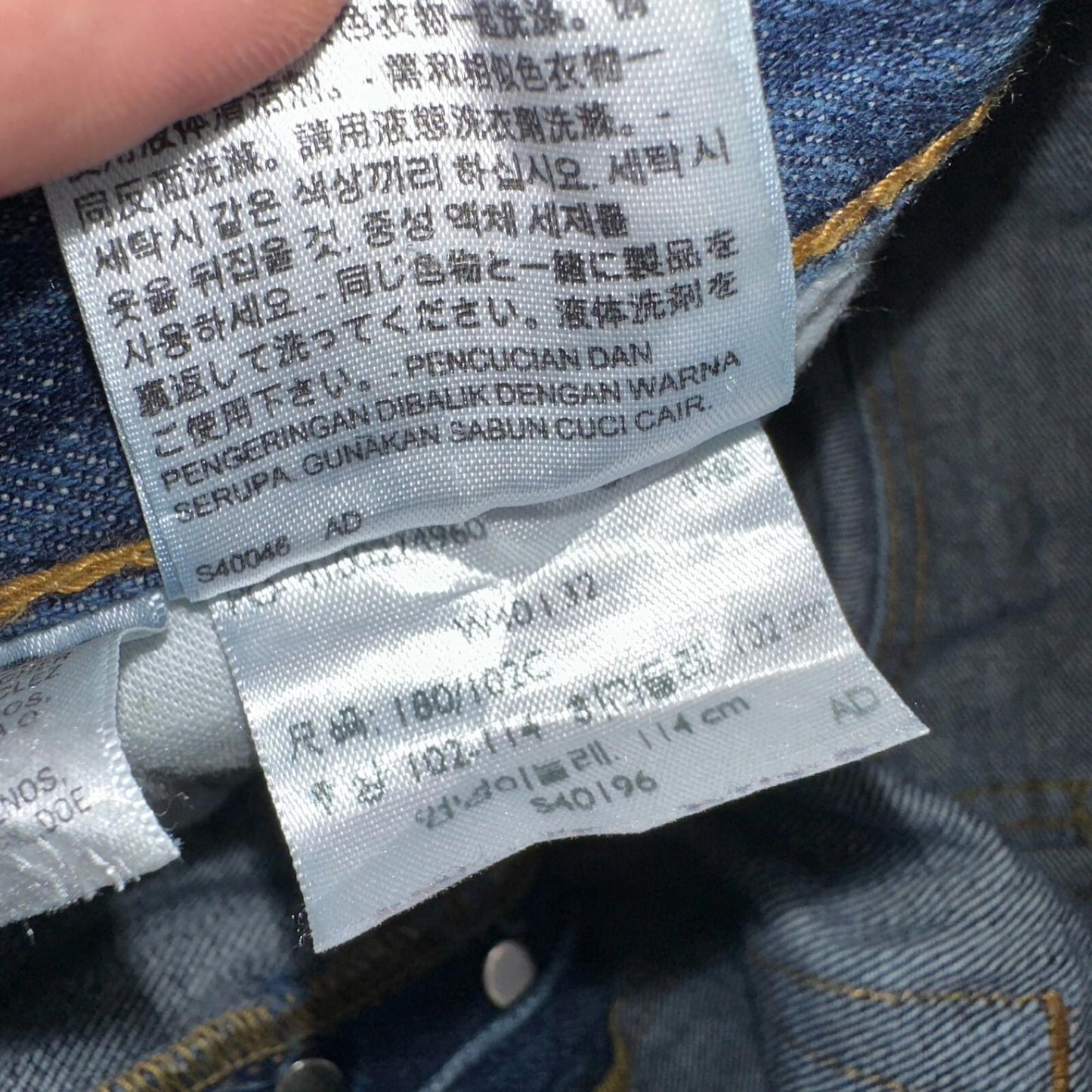 Levis 501 Y2K XX Straight Leg Jeans Blue VTG Dark Wash 40x32 Act 40x31
