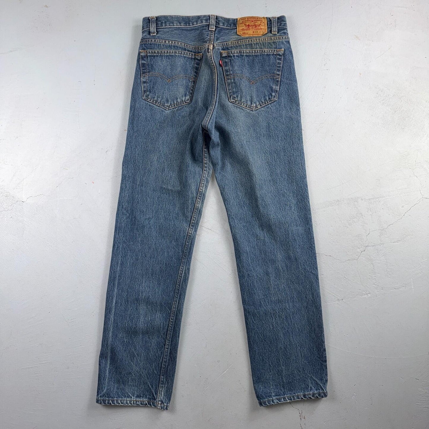 Levis 501 Vintage 80s USA XX Straight Leg Jeans Blue Light Wash 33x33 Act 31x30