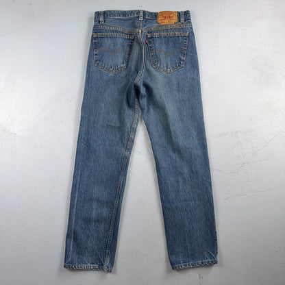 Levis 501 Vintage 80s USA XX Straight Leg Jeans Blue Light Wash 33x33 Act 31x30
