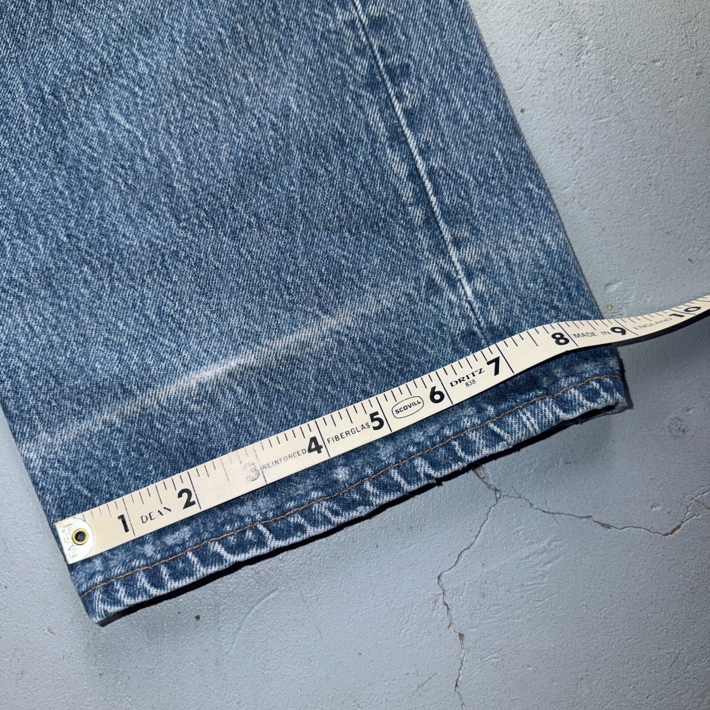 Levis 501 Vintage 80s USA XX Straight Leg Jeans Blue Light Wash 42x32 Act 40x31