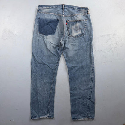 Levis 501 Vintage 80s Redline Selvedge USA XX Jeans Light Wash 40x34 Act 38x30