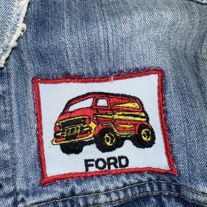 Levis VTG Denim Size 42 Type 3 III Trucker Jean Jacket Thrashed 1970s 70s Patch