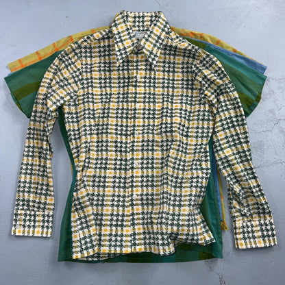 VTG Penneys Boys Button Shirt Size 18 1950s Rockabilly Lot Towncraft 60s Stripes