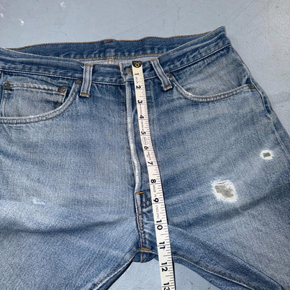 Levis 501 Vintage 80s Redline Selvedge USA XX Jeans Light Wash 33x34 Act 30x30