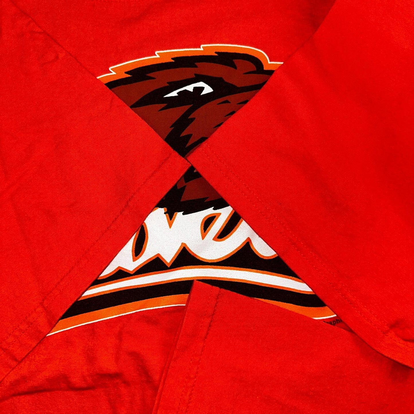 Oregon Beavers Y2K Orange VTG T Shirt College Gildan 2XL Corvallis School Mascot