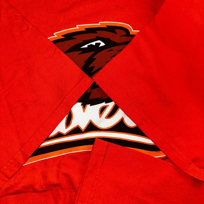 Oregon Beavers Y2K Orange VTG T Shirt College Gildan 2XL Corvallis School Mascot