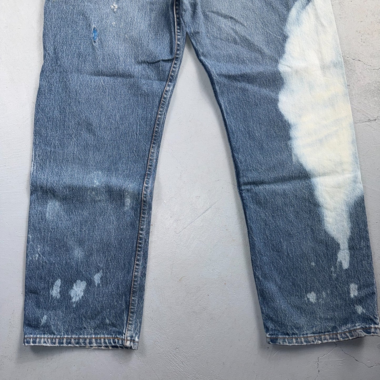 Levis 501 Vintage 90s USA XX Straight Leg Jeans Blue Light Wash 38x31 Act 35x28