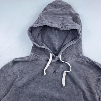 Todd Snyder Canada Hoodie L Blue Metal Popover Sweatshirt Distressed VTG Stlye