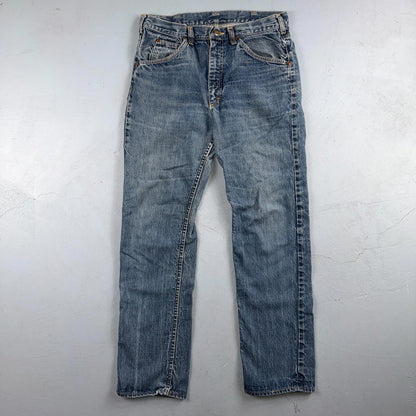 Vintage 60s Lee Riders Sanforized Denim Blue Jeans USA Talon Mens 32x31 70s