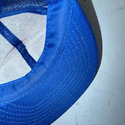 Portland Fish Company Blue VTG Hat Baseball Cap Snapback 80s Rare Oregon PDX